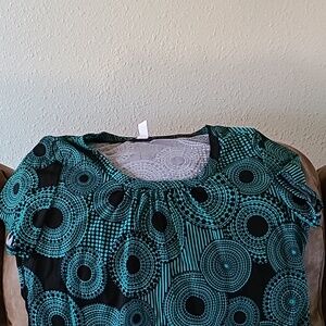 Greenish black blouse